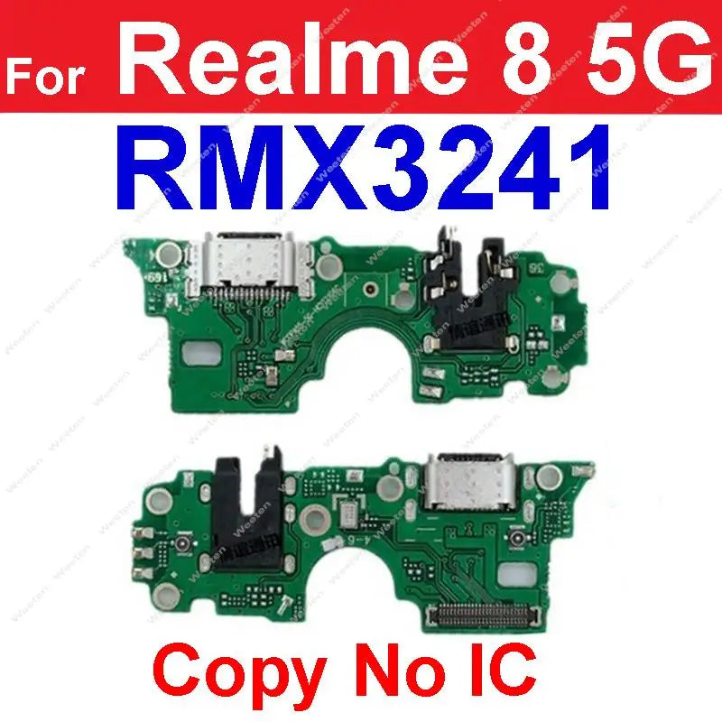 USB Charger Board Dock For Realme 8 8i 8S 4G 5G USB Charging Jack Port Connector Board Replacement Parts