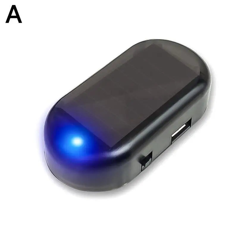 Car Fake Security Light Solar Powered Universal Warning LED Light Alarm Lamp Anti-Theft Caution Strobe Signal Security System