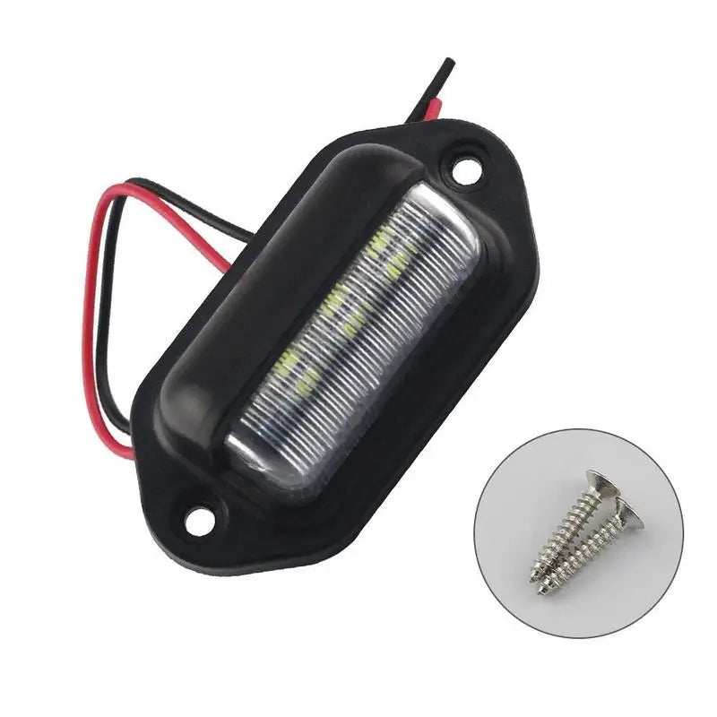 6 LED Car License Number Plate Light For SUV Truck Trailer V