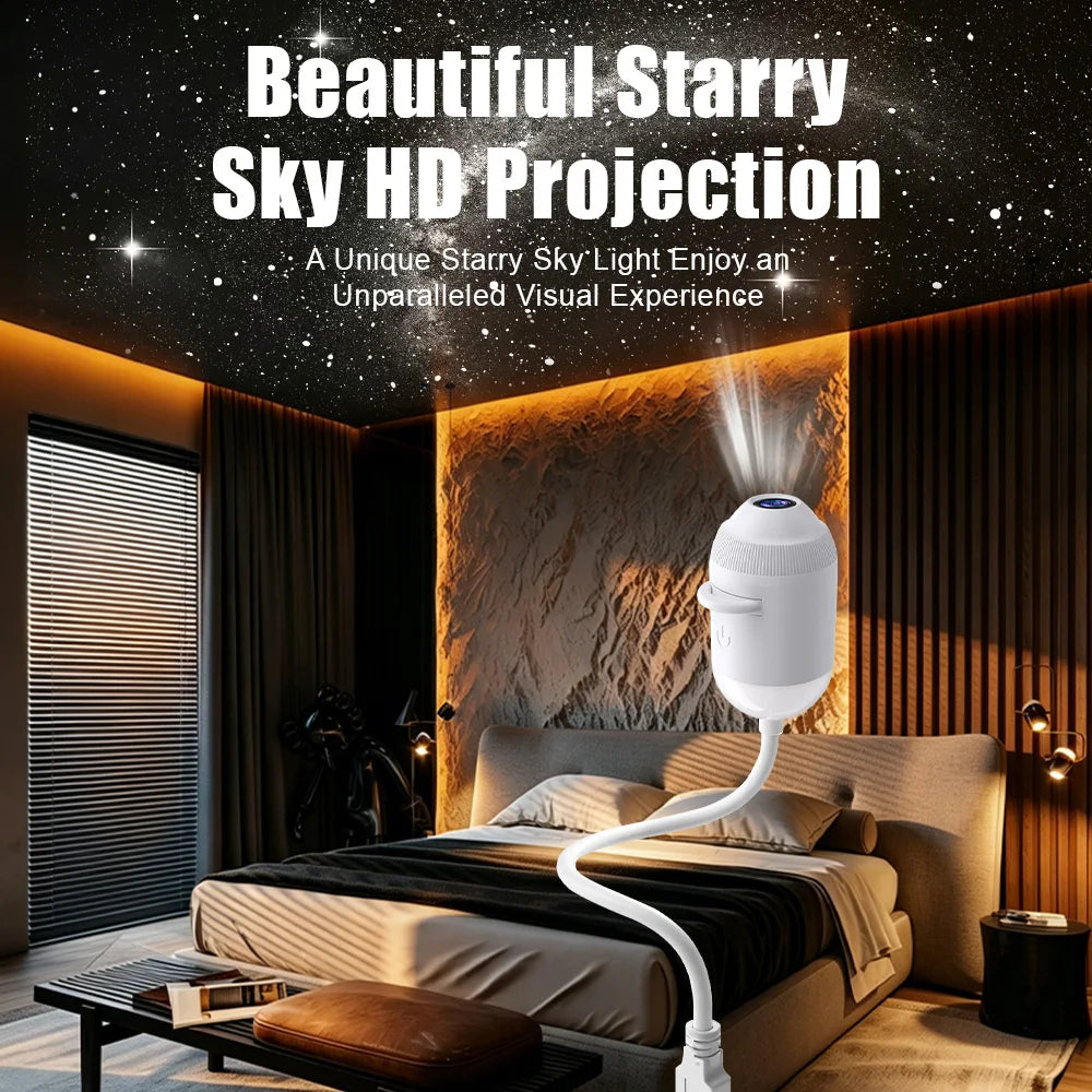 Explosive USB Starry Sky Projection Light for Car Interior H
