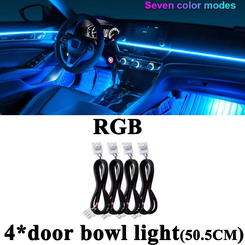 18 in 1 Symphony RGB Atmosphere Light Parts Main Sub Controller 20/35/75/110CM Light Extend Line Speaker Foot Lamp Storage Light