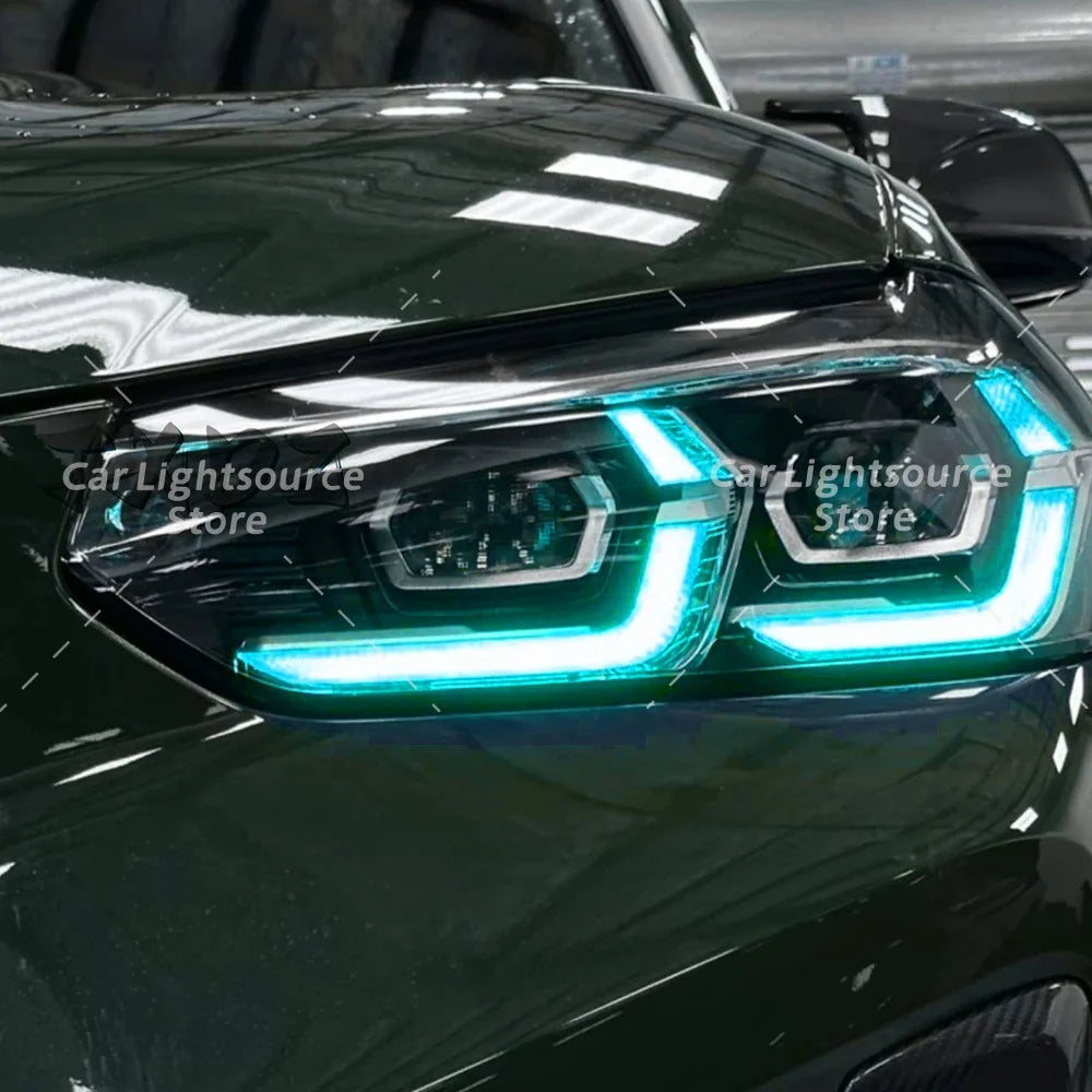 Angel Eye DRL LED Boards For BMW X3 X3M G01 X4 X4M G02 F97 F98 LCI 2021-2024 Headlight Daytime Running Light