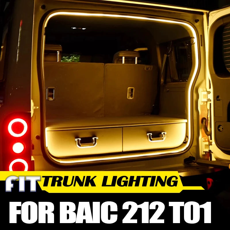 Car Trunk Lighting Fit for BAIC 212 T01 2024 2025 Modified A