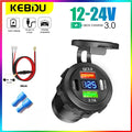 Car Charger PD+QC3.0 USB TYPE-C Charger Waterproof Power Soc