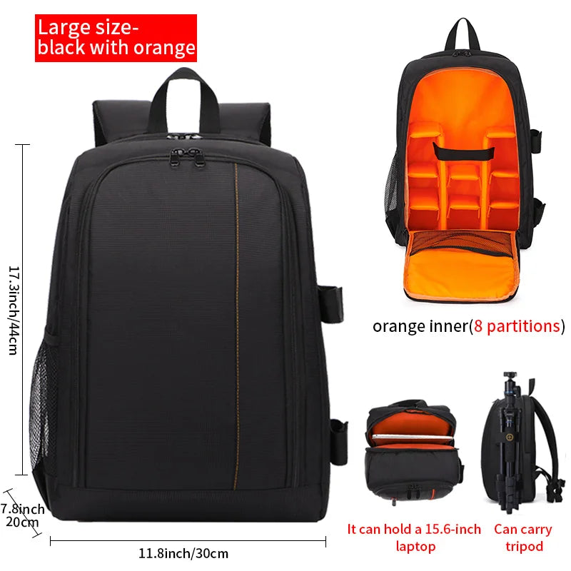 Digital Camera Backpack Outdoor Large-Capacity Camera Bag Laptop Backpack Multi-Functional Convenient Backpack