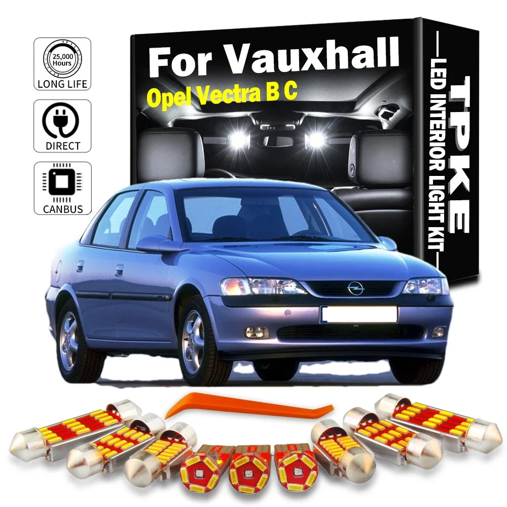 TPKE Canbus Car LED Interior Light Kit For Vauxhall Opel Vec