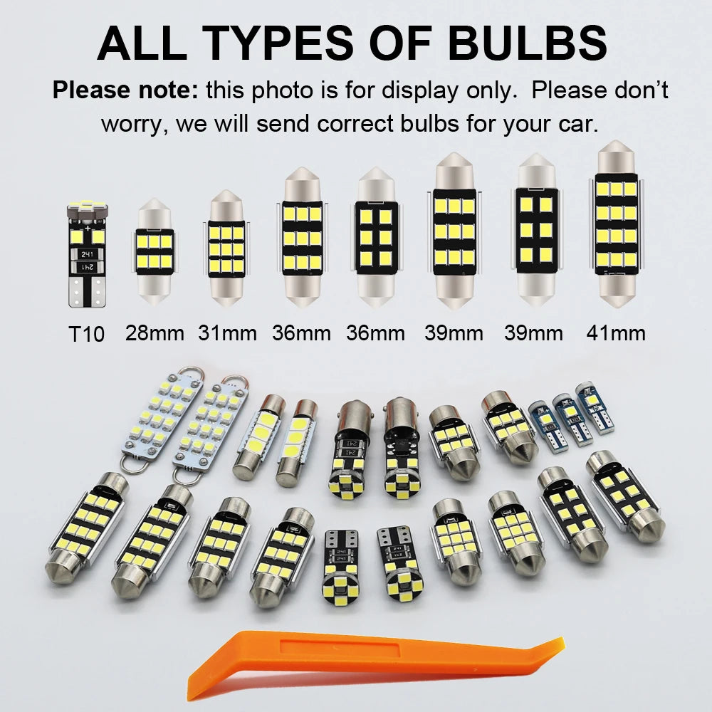 ZITWO 10Pcs Canbus No Error LED Interior Dome Map Trunk Ligh