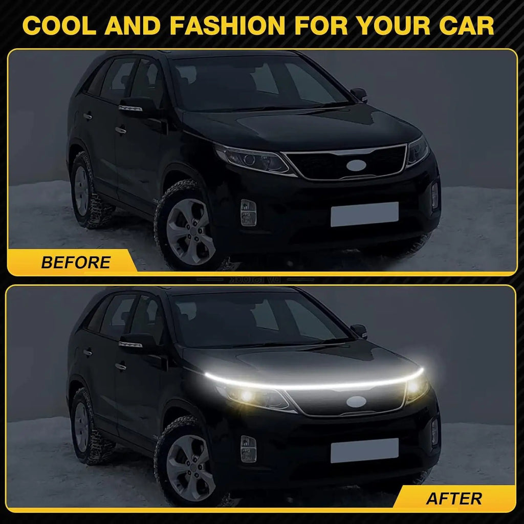 180cm LED Daytime Running Light Car Hood Decorative Lights D