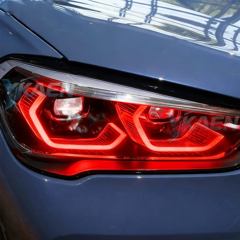 Angel Eyes LED DRL Boards For BMW X1 F48 F49 LCI 2019-2022 Blue Red Daytime Running Light Turn Signal for BMW
