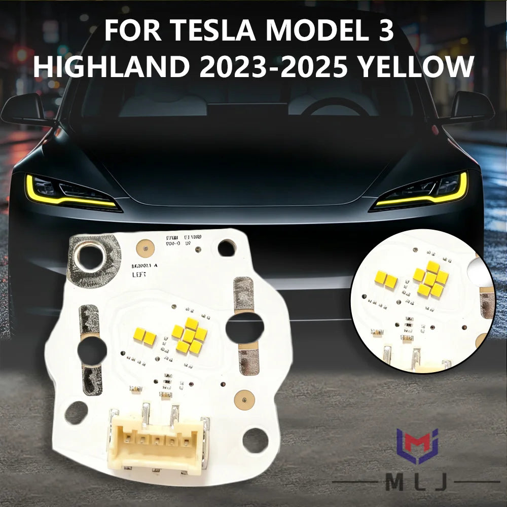 Angel Eyes DRL LED Chip Boards Daytime Running Light Modified Spare Parts For Tesla Model 3 2023 2024 2025
