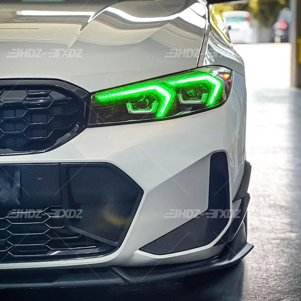 DRL LED Chips Yellow Amber Blue Light For BMW 3 Series G20 G21 G28 LCI 22-24 US LED Headlight Daytime Running