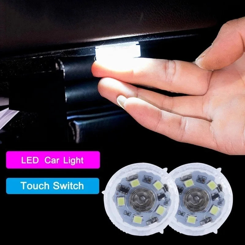 Car Mini Led Touch Switch Light Auto Wireless Ambient Lamp P
