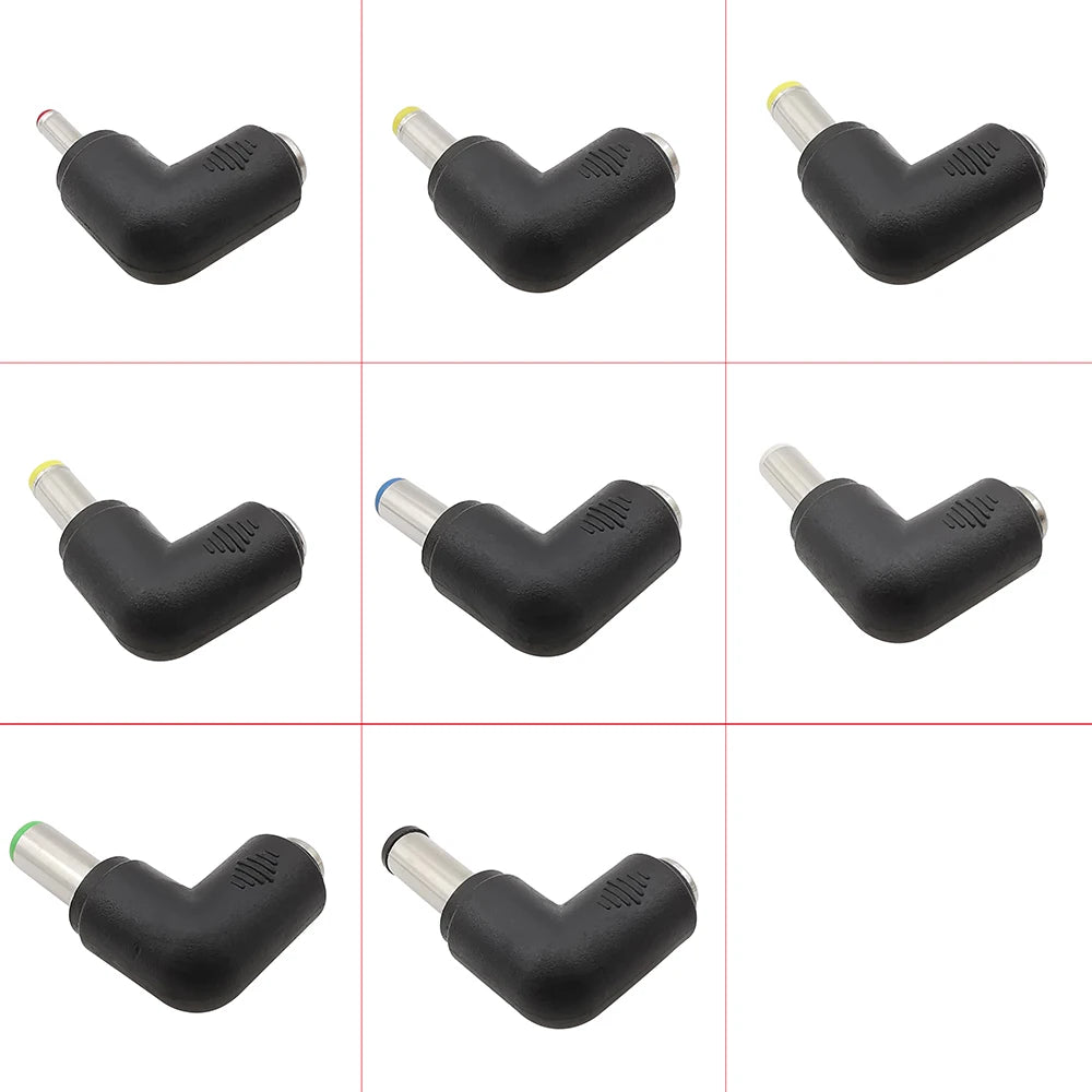 5/2/1Pcs Right Angle DC 5.5 x 2.1mm Female Jack to 3.5x1.35 