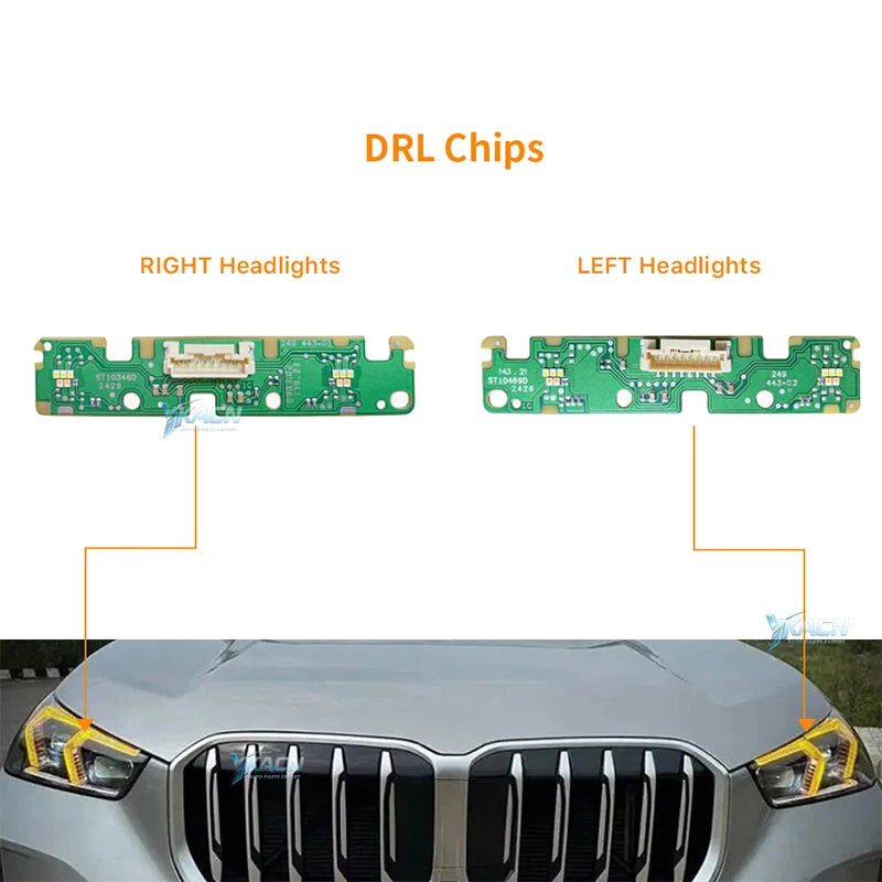 Angel Eyes DRL LED Boards For BMW X1 U11 U12 2023-2024 LED Headlight Daytime Running Light 63115A64445 for