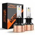 Heyword 2pcs H1 H3 H4 H7 LED H8 H11 9005 HB3 9006 HB4 9012 H