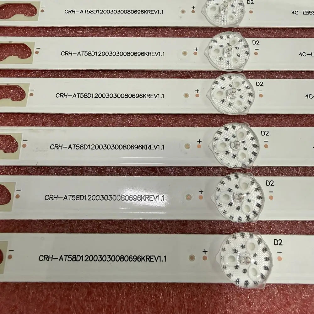 LED strip(10) for MGA5800 Mgub58 Polaroid Ple-58s09uhd Atvio Atv58uhdr Atv-58uhdr Hkpro Hkp58uhd7