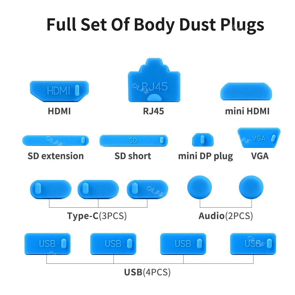 Universal Notebook Usb Silicone Anti Dust Plug16pcs Laptop D