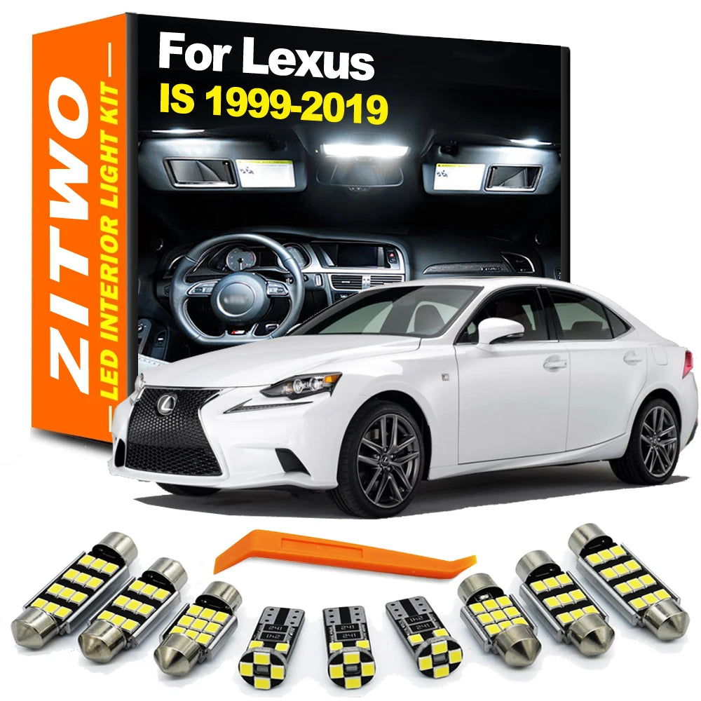ZITWO Full Car LED Bulb Interior Light Kit For Lexus IS MK1 