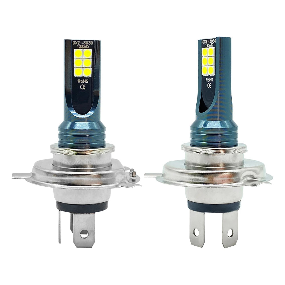 2Pcs LED H4 H7 Car Headlight Super Bright H16JP H8 H9 H11 90