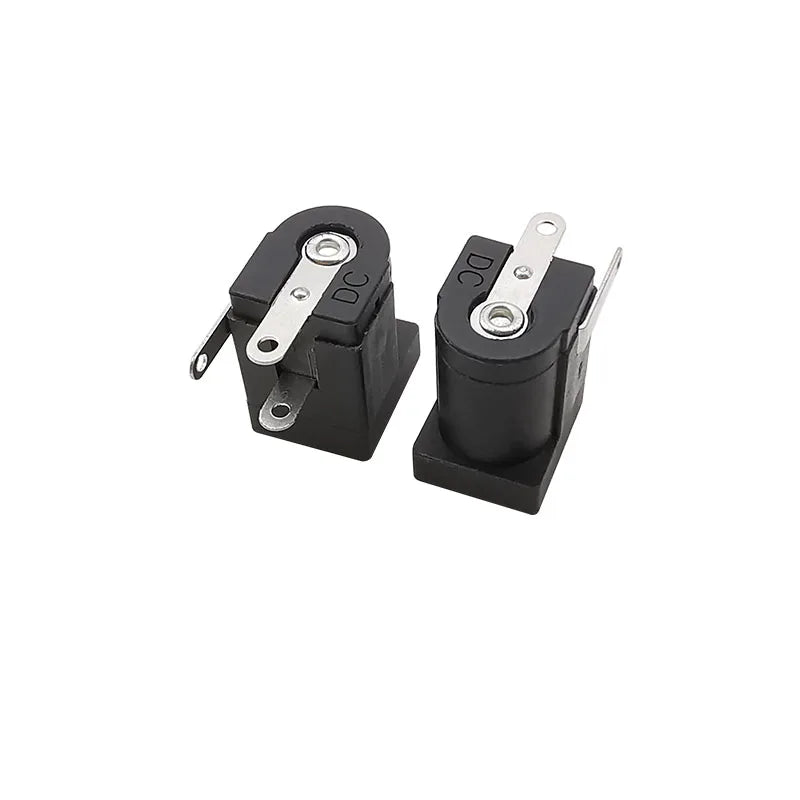 10Pcs DC-005 Black 5.5x2.1mm DC Power Jack Socket DC Female 