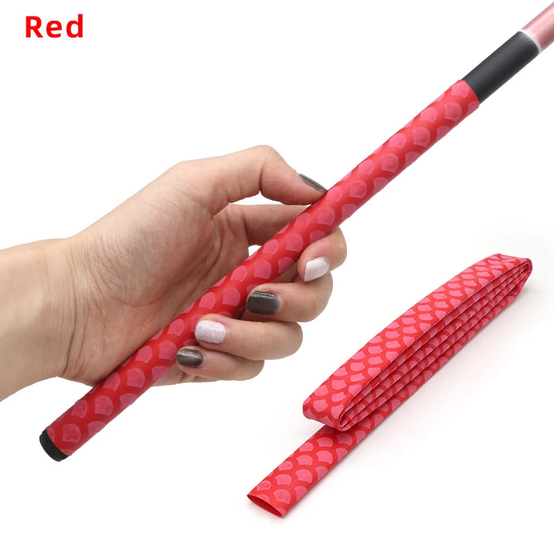 1m/pc Fish Scale Anti-slip Heat Shrink Tube Dia.15 45mm 2 1 Non-slip Handle Repair Electrical Cable Insulation Fishing Rod Wrap