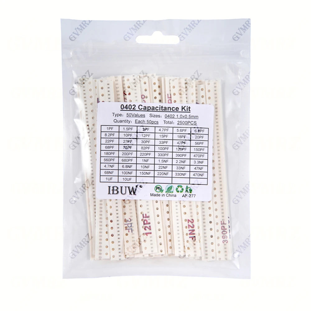 0402 0603 0805 1206 SMD Ceramic Capacitor Assorted Kit 1pF -