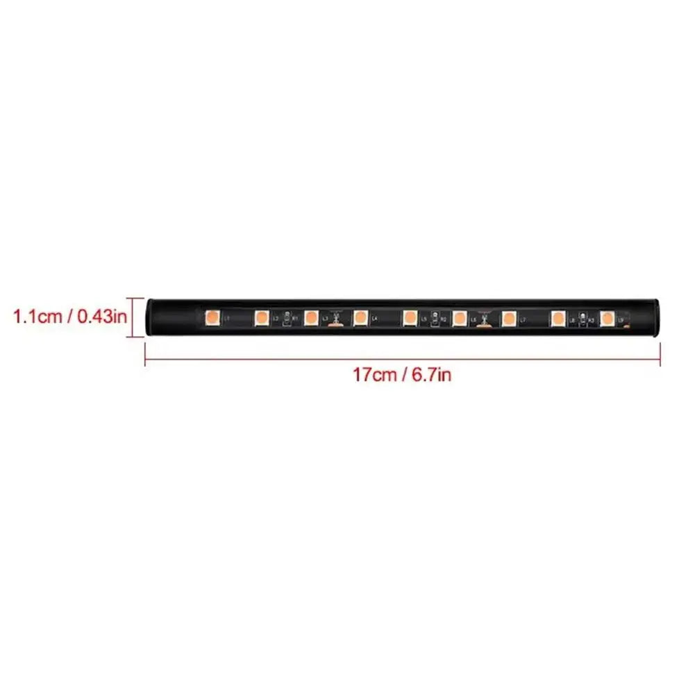 New LED Car Interior Ambient Foot Strip Light Kit Backlight 