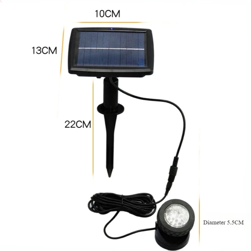 Creative New 6LED Underwater Single Head Dual Head Projection Solar Light for Outdoor Landscape Decoration Lighting Atmosphere