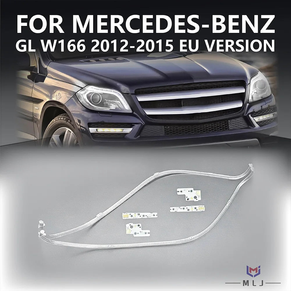 Headlight EU Version DRL Light Guide Strip White Light Angel Eye Chip Accessories for Mercedes-Benz