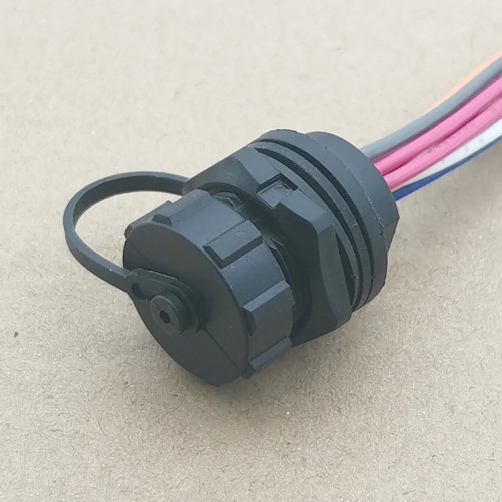 1pc Threaded TYPE C Waterproof Port IP67 Data Charging Jack 