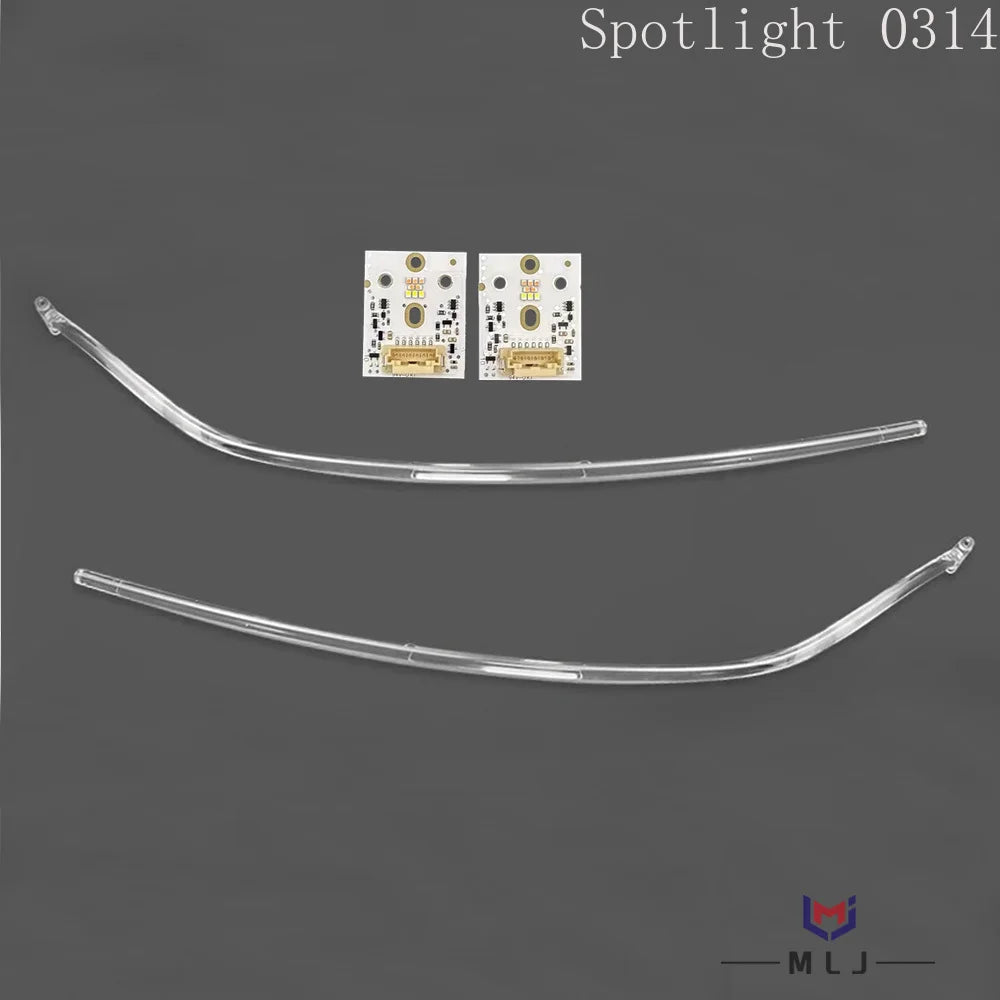 DRL Tube LED Chip For Audi Q8 SQ8 2019 2020 2021 2022 2023 Low-Spec Headlight Angel Eye Board Light Guide