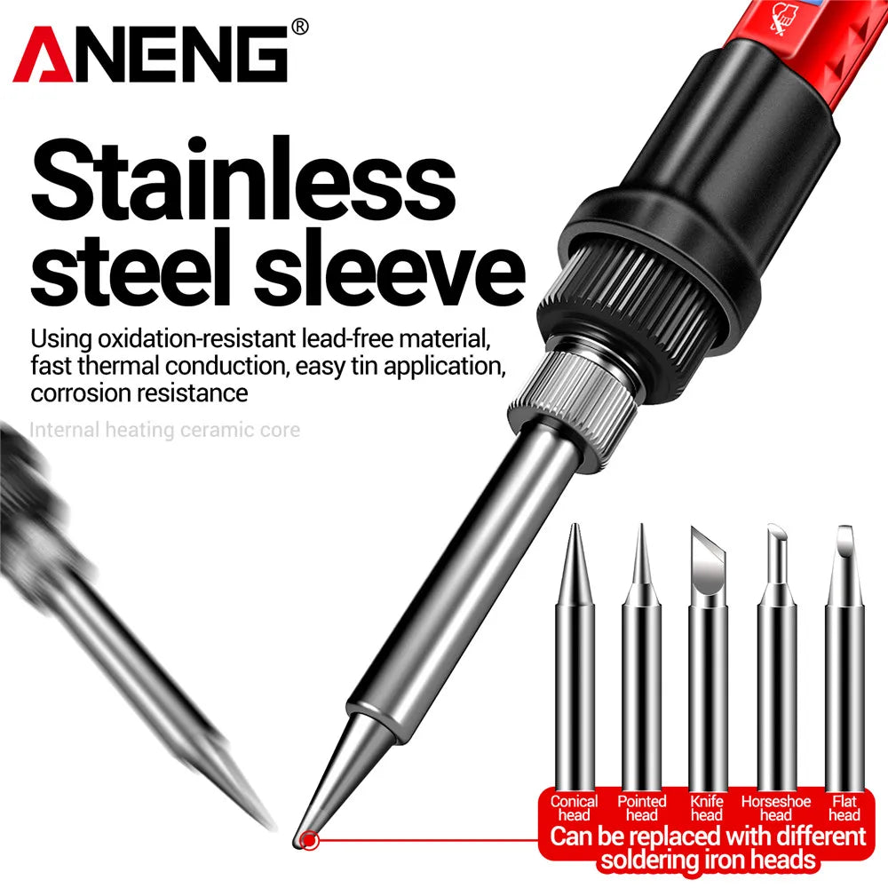 ANENG SL106 Electric Soldering Iron 110V/220V Adjustable Tem