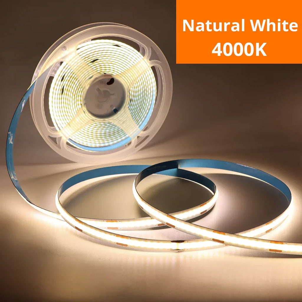1m-5m USB COB LED Strip Light 5V 320LEDs/m DIY TV Mirror Backlight Flexible Ribbon Tape Touch Sensor Dimmable Kitchen Room Lamp