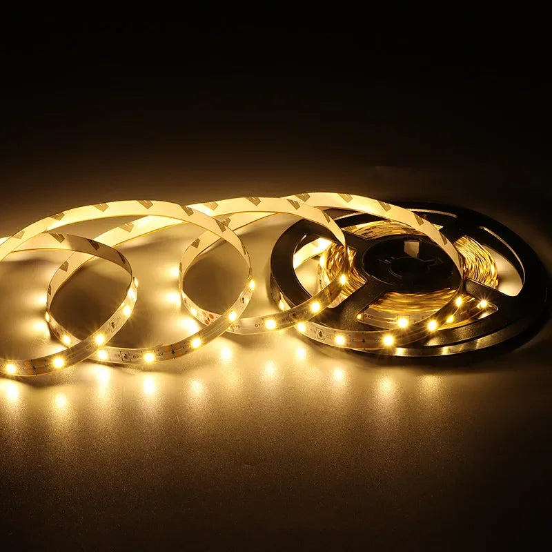 DC 5V USB LED Strips Light 2835 Warm White Led Strip Lights for TV Backlight Home Decor 1m-5m Flexible Ribbon Tape Lighting