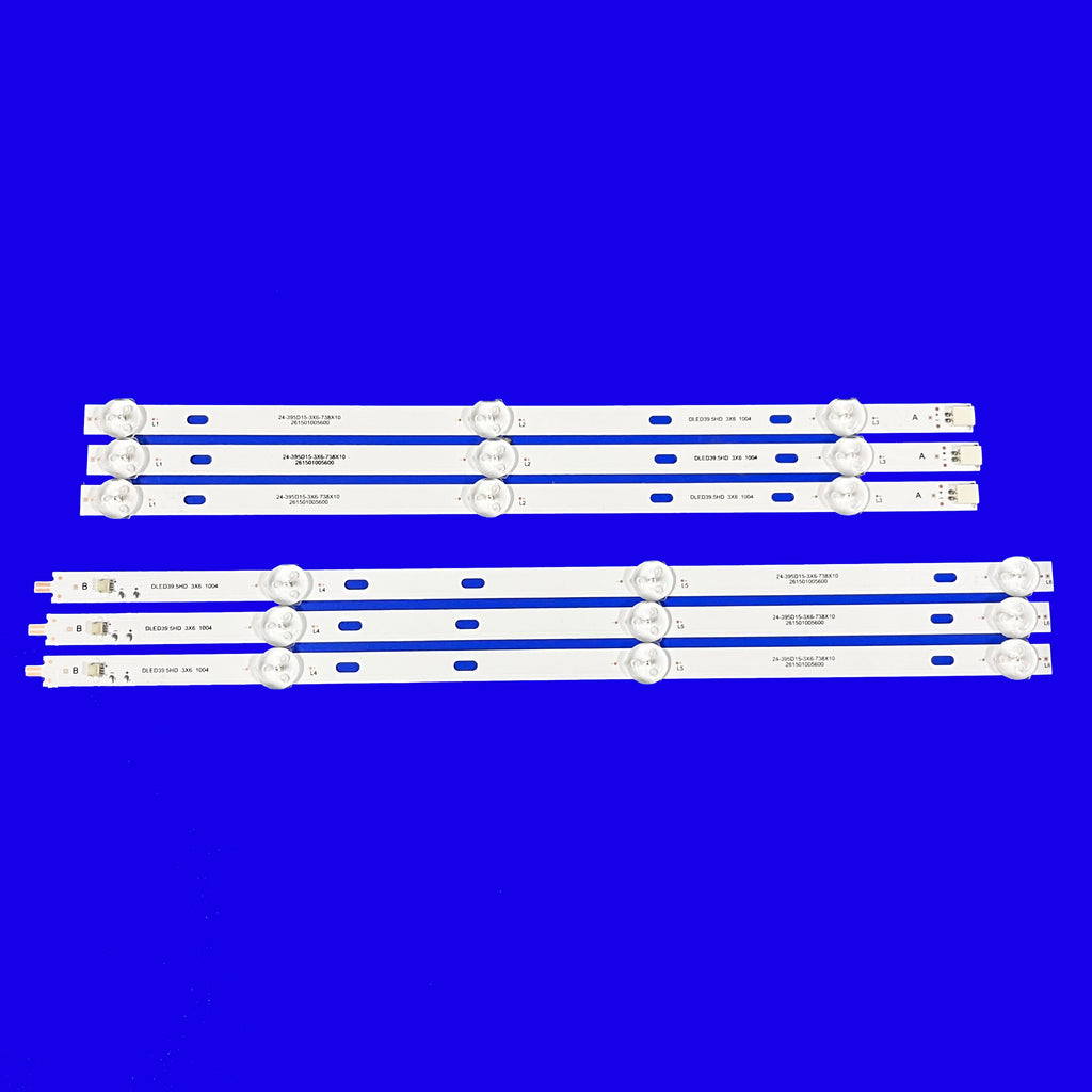 LED Backlight Strip for KIT 3PCS LED Backlight Strips for 40 TV Awox U4000STR/FH SJ.XS.D3950601-3030AS-M