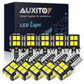 AUXITO 10Pcs W5W T10 194 LED Canbus Error Free Light Bulbs F