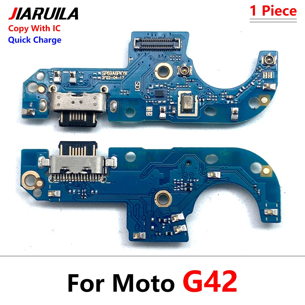 NEW USB Charging Port Socket Board Flex Connector Part For Moto G42 E32 E13 G200 G22 G13 G23 G32 G52 G53 G72 G73 G71S G82 5G G71