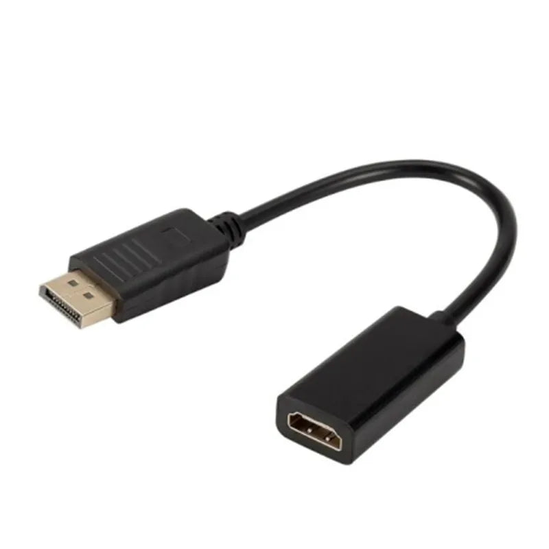 1080P DisplayPort to HDMI-compatible Cable Adapter DP Male To HDMI-compatible Female Converter For Laptop PC TV Projector
