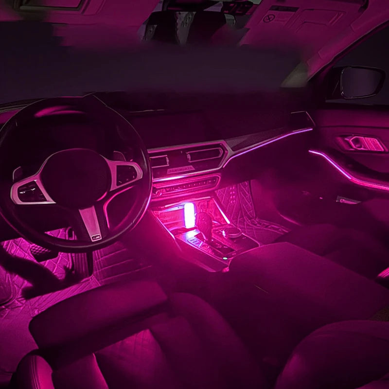 Mini Touching LED Atmosphere Light RGB Universal Car Interio