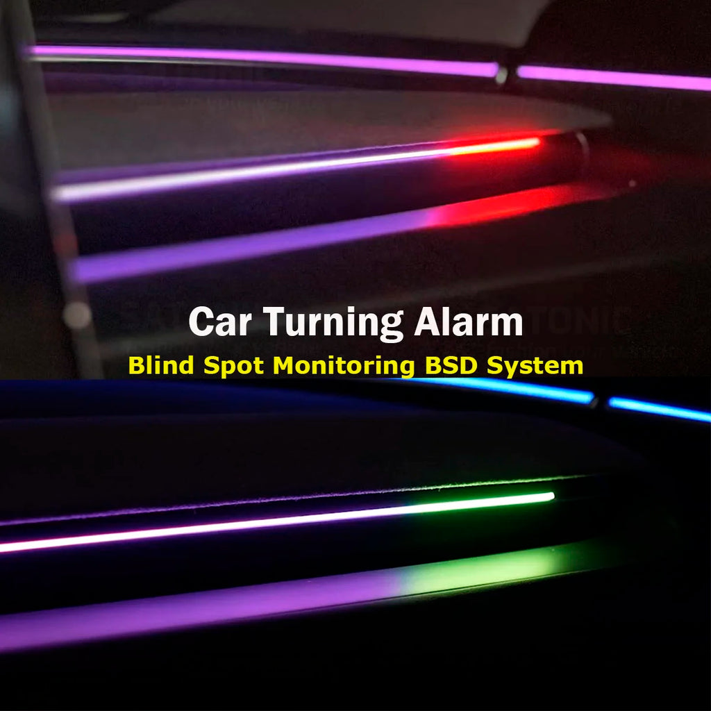 SATONIC V3.0 Blind Spot Alarm System with Ambient LED Light 
