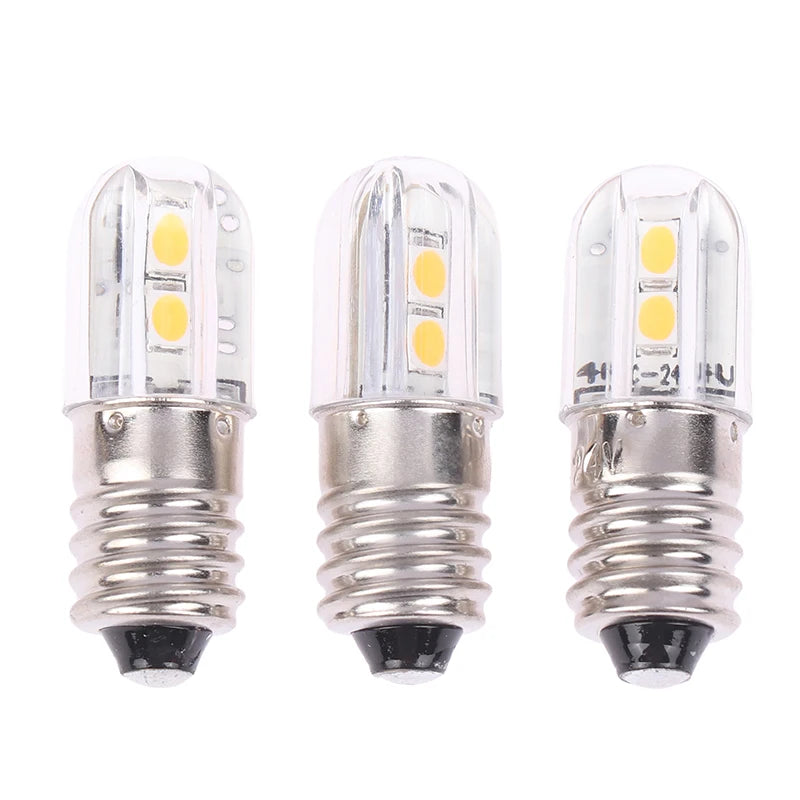 E10 Led Bulb 6V 12V 24V Upgrade Bulbs 4LED Lamp Replacement 