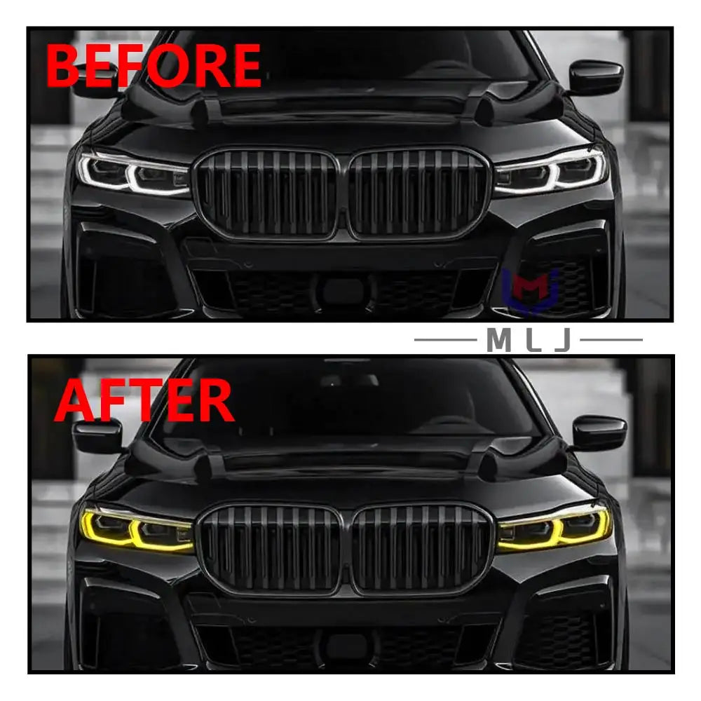 Headlight 63119498409 63119498410 Yellow LED Angel Eye DRL Board Light Source Chip Panel for BMW G12 G11