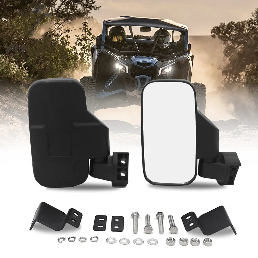 Universal UTV ATV All-terrain Beach Vehicle Side Border Mirrors