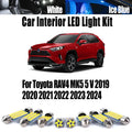 10-Piece LED Interior Light Kit for Toyota RAV4 MK5 - Canbus Error-Free Interior Bulbs