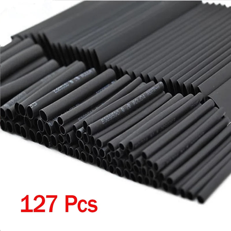 127Pcs Heat Shrink Tube Sleeving Tubing Assortment Kit Elect