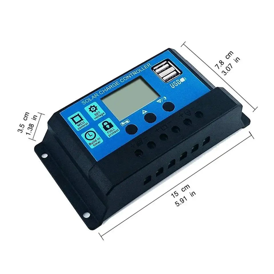 100A Solar Charge Controller 12V 24V Solar Panel Regulator A