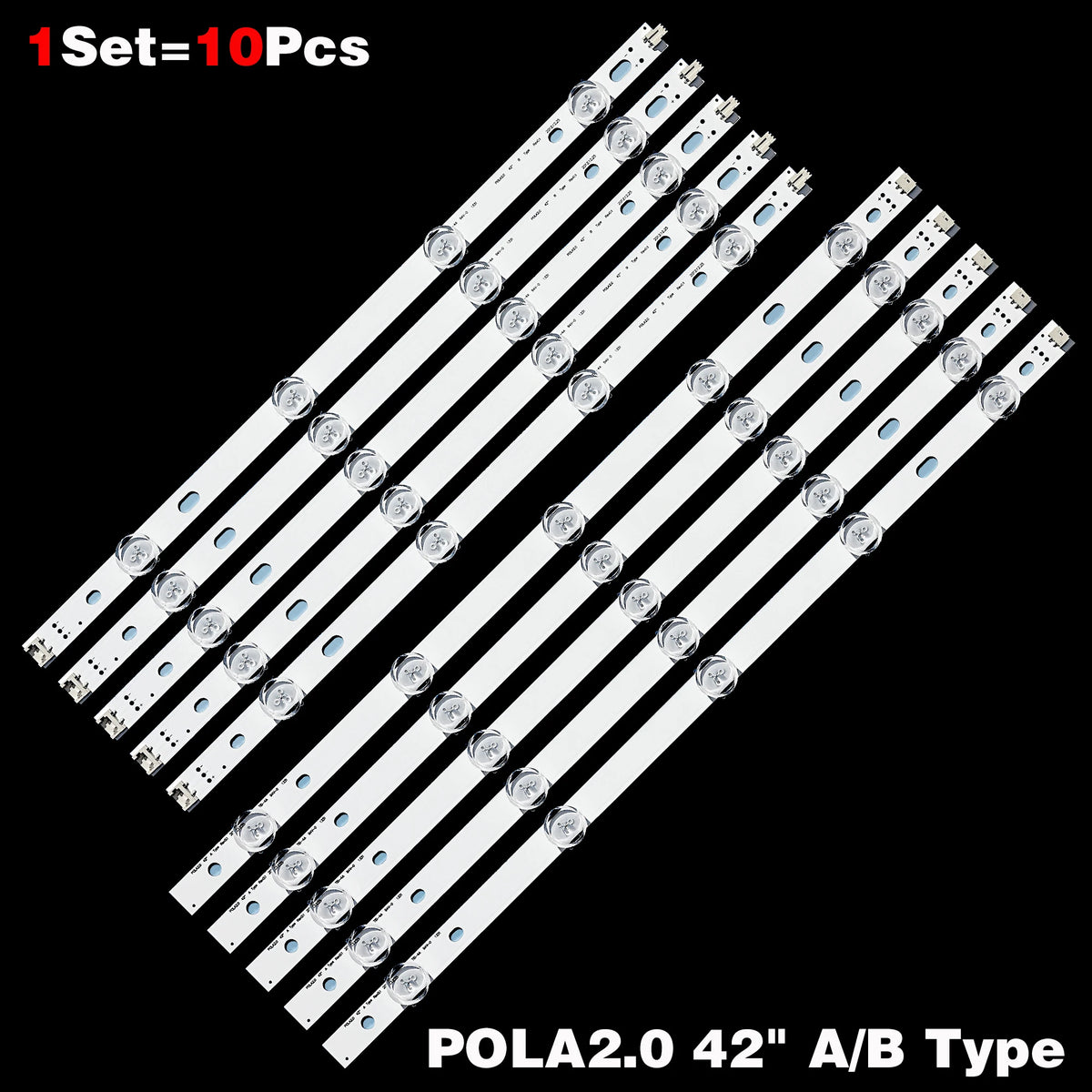 LED Backlight Strip for 10 pcs LED Backlight Strips for INNOTEK POLA2.0 42" TV T420HVN05.0 T420HVN05.2
