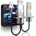 Katur 2Pcs Super LED H3 Fog Lamp Fanless H3 LED Canbus Mini 
