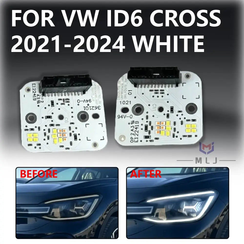 Angel Eye For 2021 2022 2023 2024 Volkswagen VW ID6 Cross DRL LED Board Light Source Module DRL Light Source