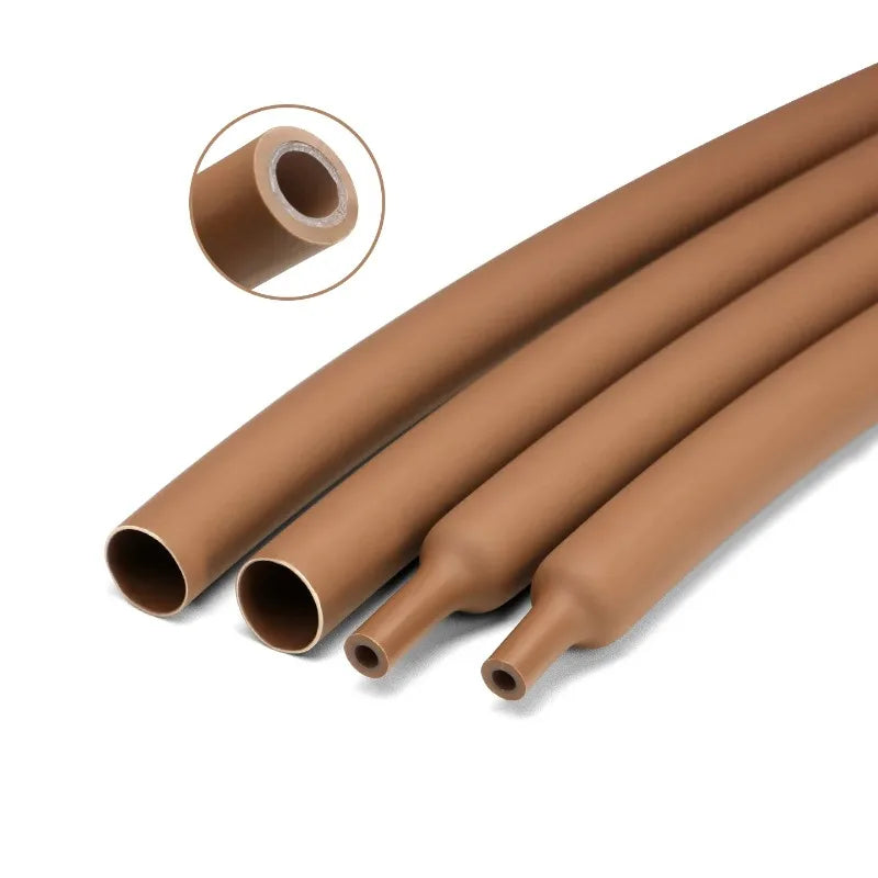 2M 11 Colors 3 1 with Glue Heat Shrink Tube 1.6mm 50mm Dual Wall Adhesive Lined Polyolefin Shrinkage Wire Cable Protect Sleeve